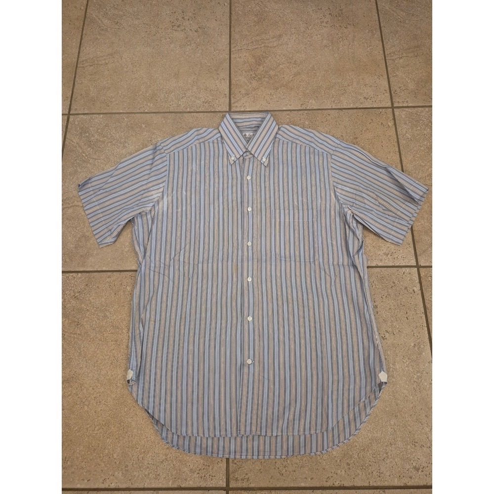 Loro Piana Men Short Sleeves Shirt - 100% Cotton - Size: Medium - Picture 2 of 14